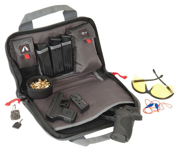 G.P.S. Outdoors Double Pistol Case Black