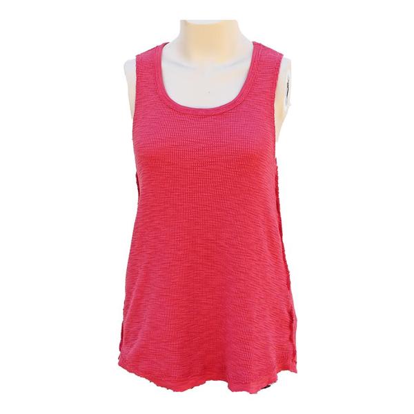 Dylan Softest Slub Waffle Hilo Tank Vintage Red