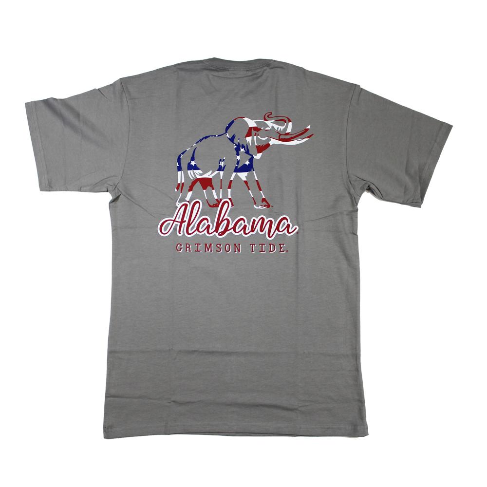 American Flag Elephant S/S Tee