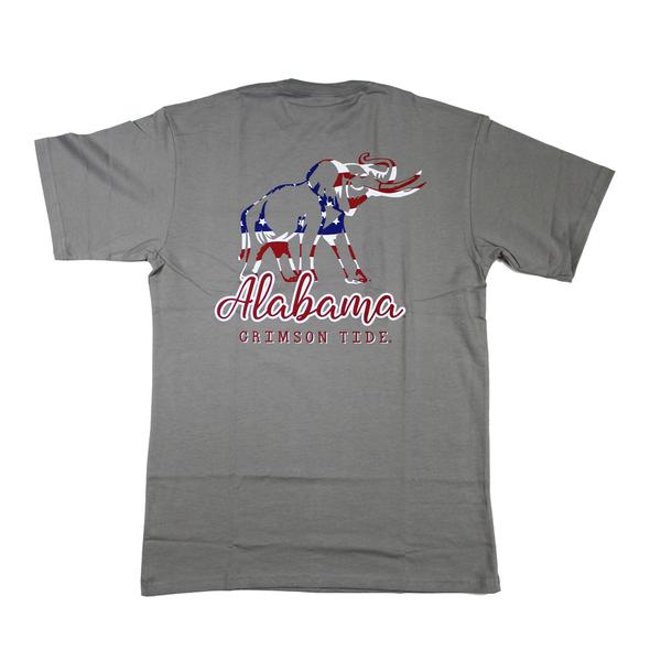 American Flag Elephant S/S Tee