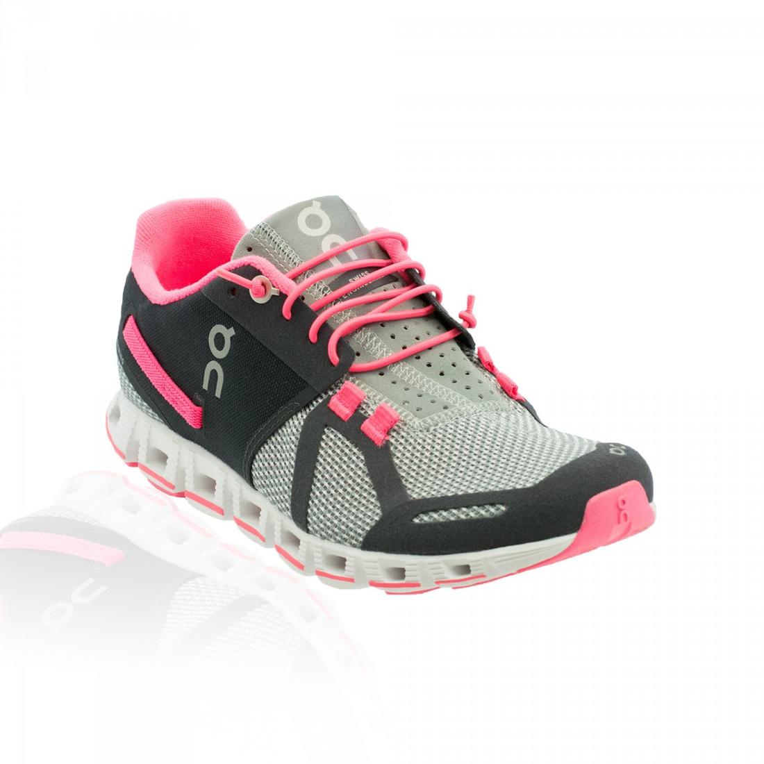 on cloud pink shoes