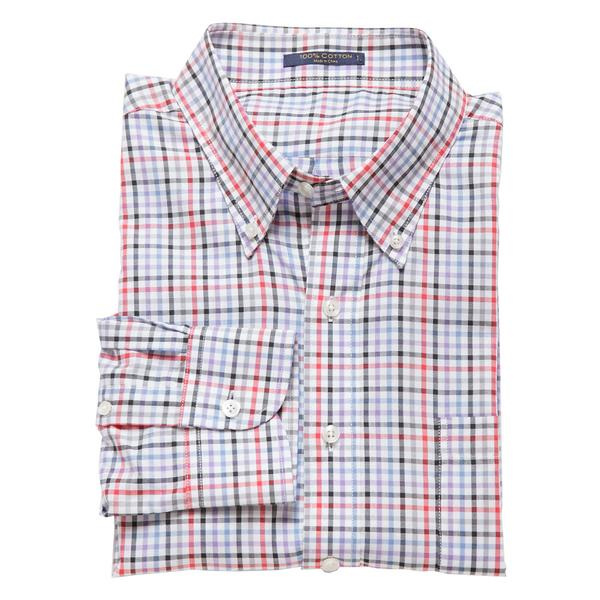 Button Down - Multi-Colored Tattersall
