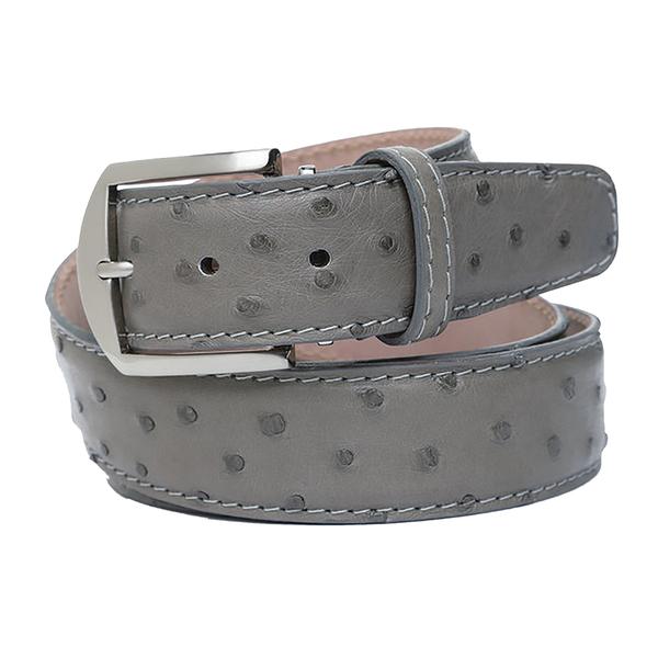 Ostrich Belt-Grey
