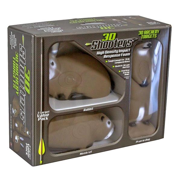 Little Shooters 3-Pack 3D Archery Targets