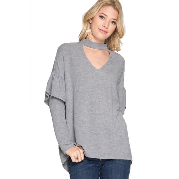 Long Sleeve Mock Neck Tunic