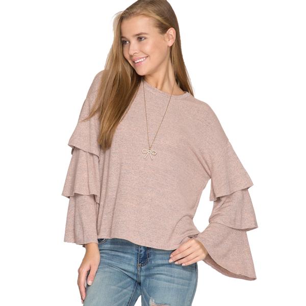 Layered Bell Sleeve Top