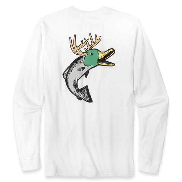 DUCK FISH DEER L/S POCKET TEE