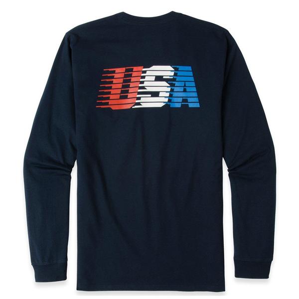USA STREAKING L/S POCKET TEE