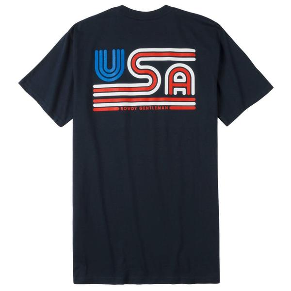 Tricolor USA Short Sleeve Pocket Tee