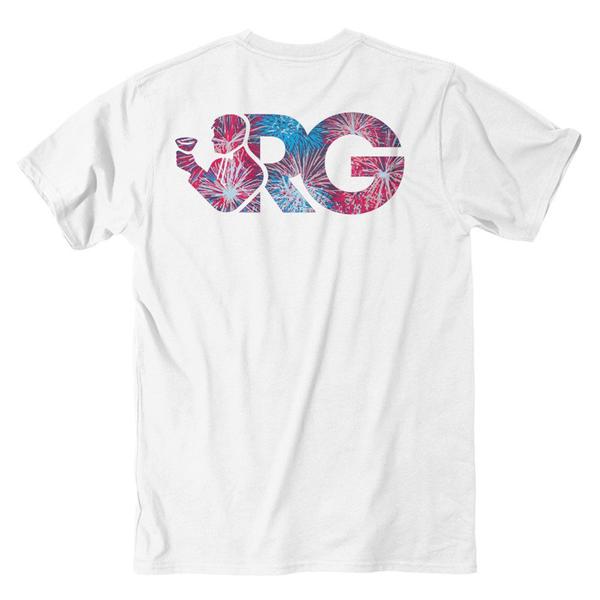 Toasting Man Fireworks Short Sleeve Pocket Tee