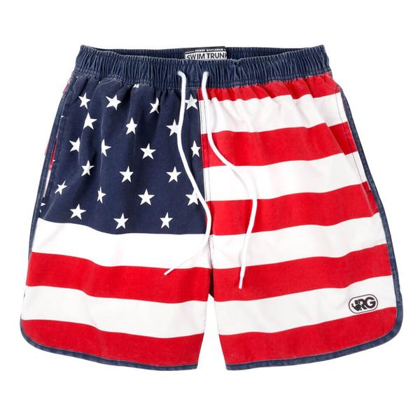 American Flag Swim Trunks