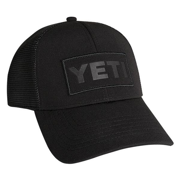 BLACK ON BLACK PATCH TRUCKER HAT