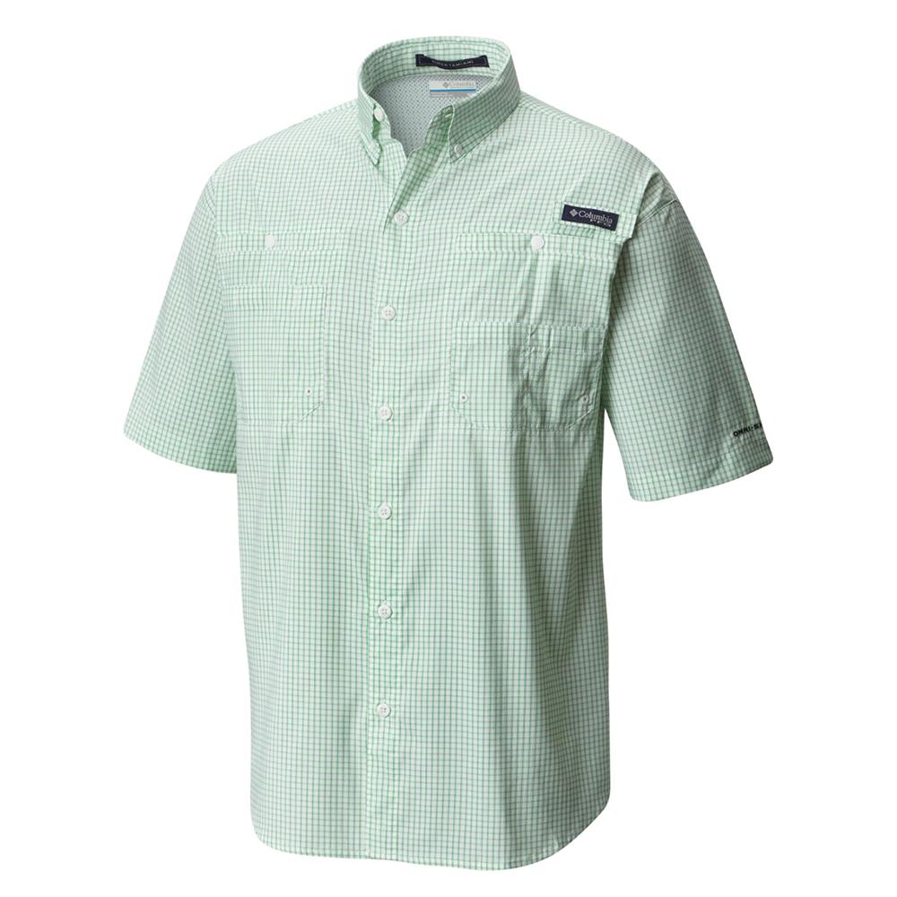 Black Gingham Columbia Mens PFG Super Tamiami Long Sleeve Shirt UPF 40 Sun Protection X-Small