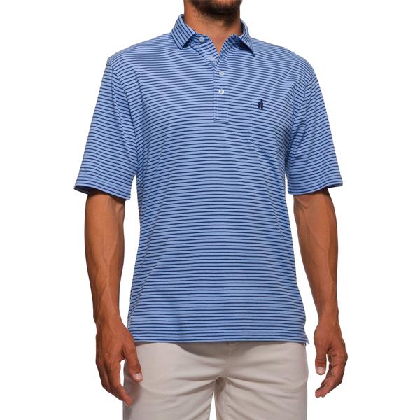 Macon Striped 4-Button Polo
