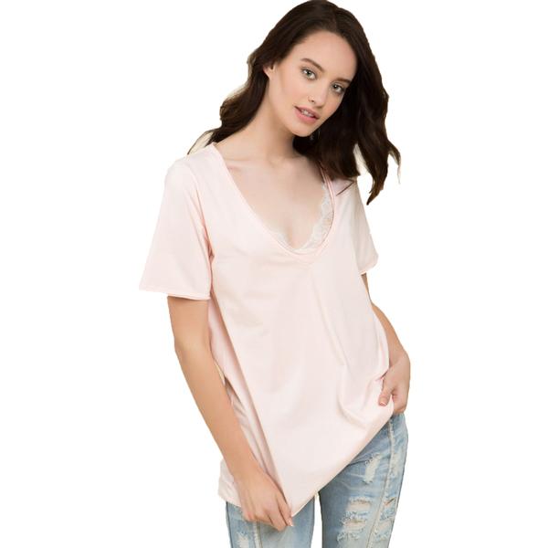 Plunging V-Neck Tee