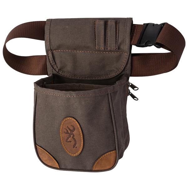 Lona Canvas/Leather Shell Pouch - Flint