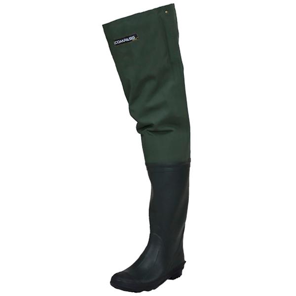 OXBOW POLY RUBBER CLEATED HIP BOOT - GREEN