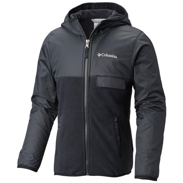 Boys’ Mountain Side Overlay Full Zip Fleece