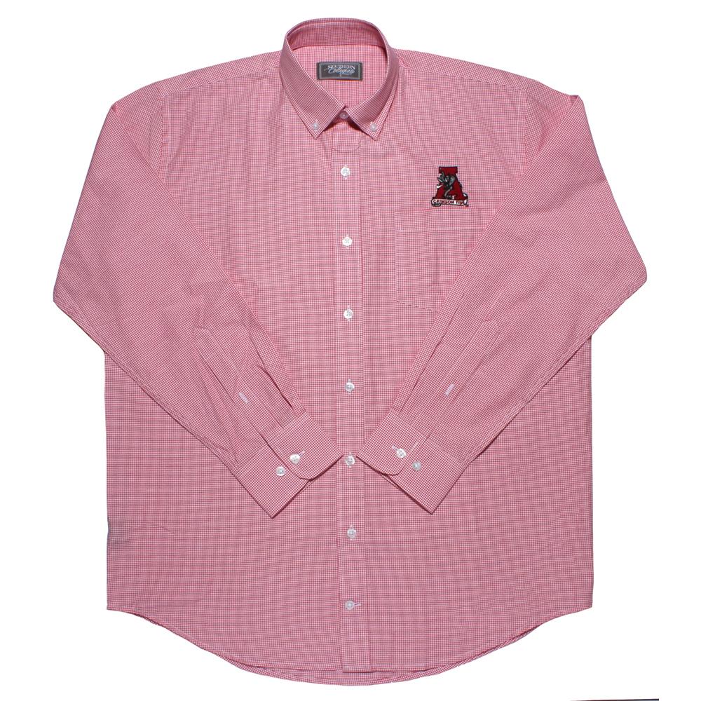 Micro Gingham Long Sleeve Dress Shirt