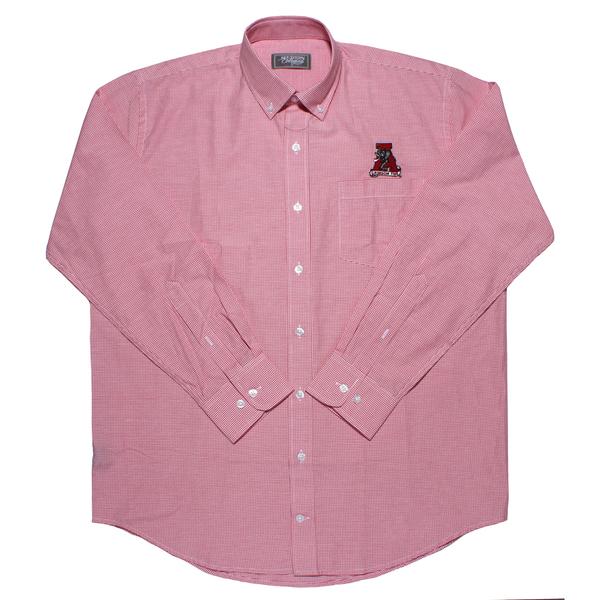 MICRO GINGHAM Long Sleeve DRESS SHIRT