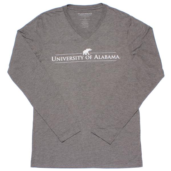 HEATHERED Long Sleeve V-NECK