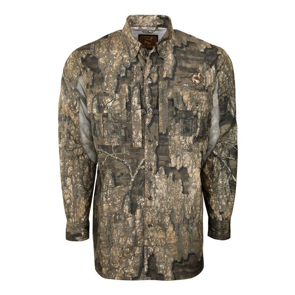 Vestless Mesh Back Shirt with Spine Pad