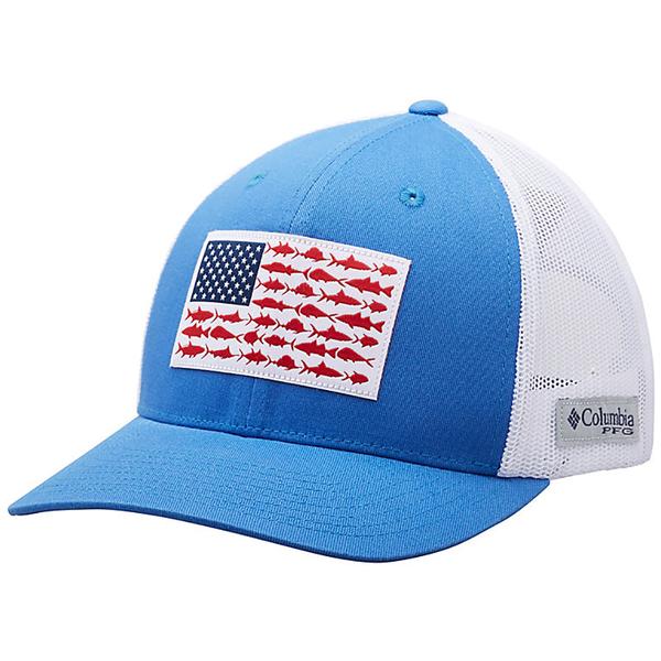 PFG MESH SNAP BACK FISH FLAG BALL CAP