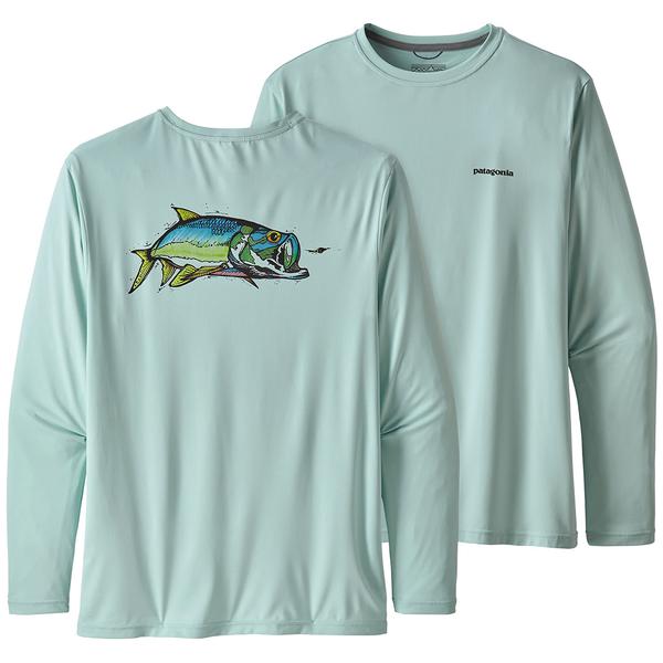 MEN`S LS Capilene Cool Daily Fish Graphic SHIRT