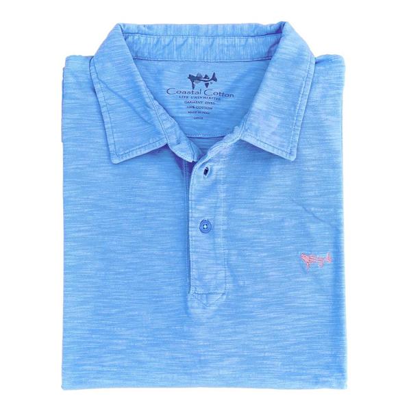 GARMENT DYED SLUB POLO