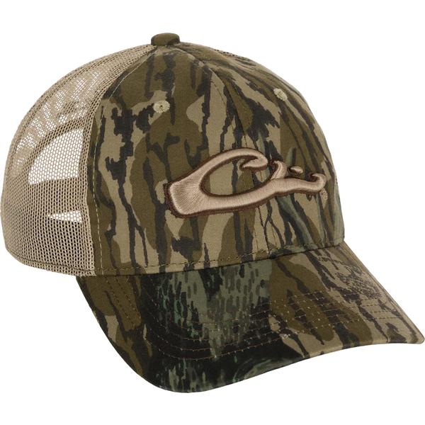 6-PANEL CAMO MESH BACK CAP 032/ORGTREESTAND