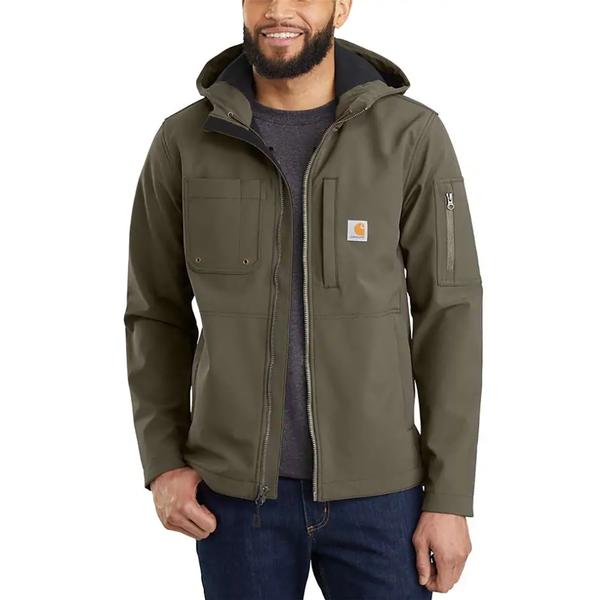 MEN`S HOODED ROUGH CUT JACKET