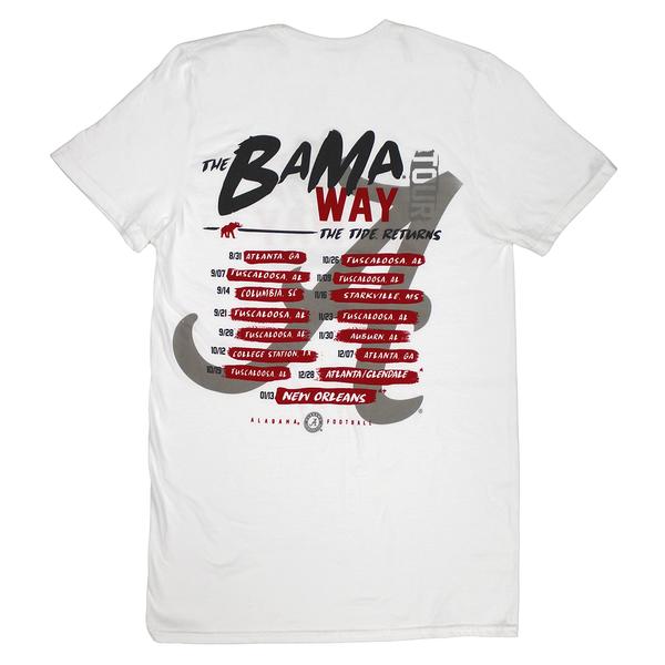BAMA WAY TOUR GILDAN S/S TEE