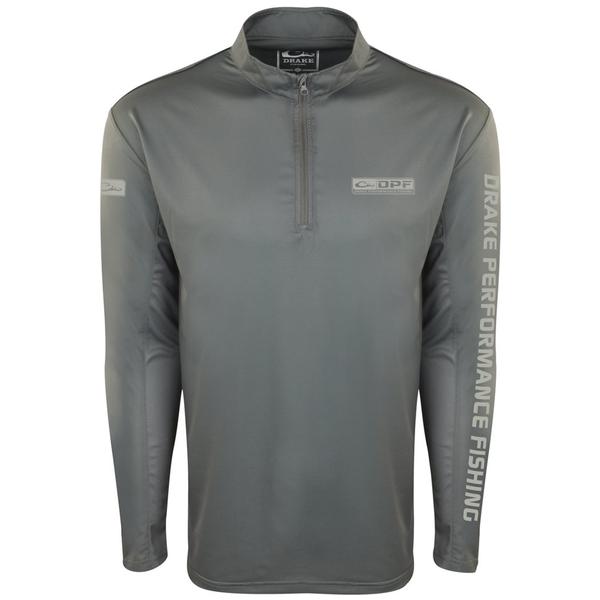 SHIELD4 ARCHED MESH BACK 1/4 ZIP L/S