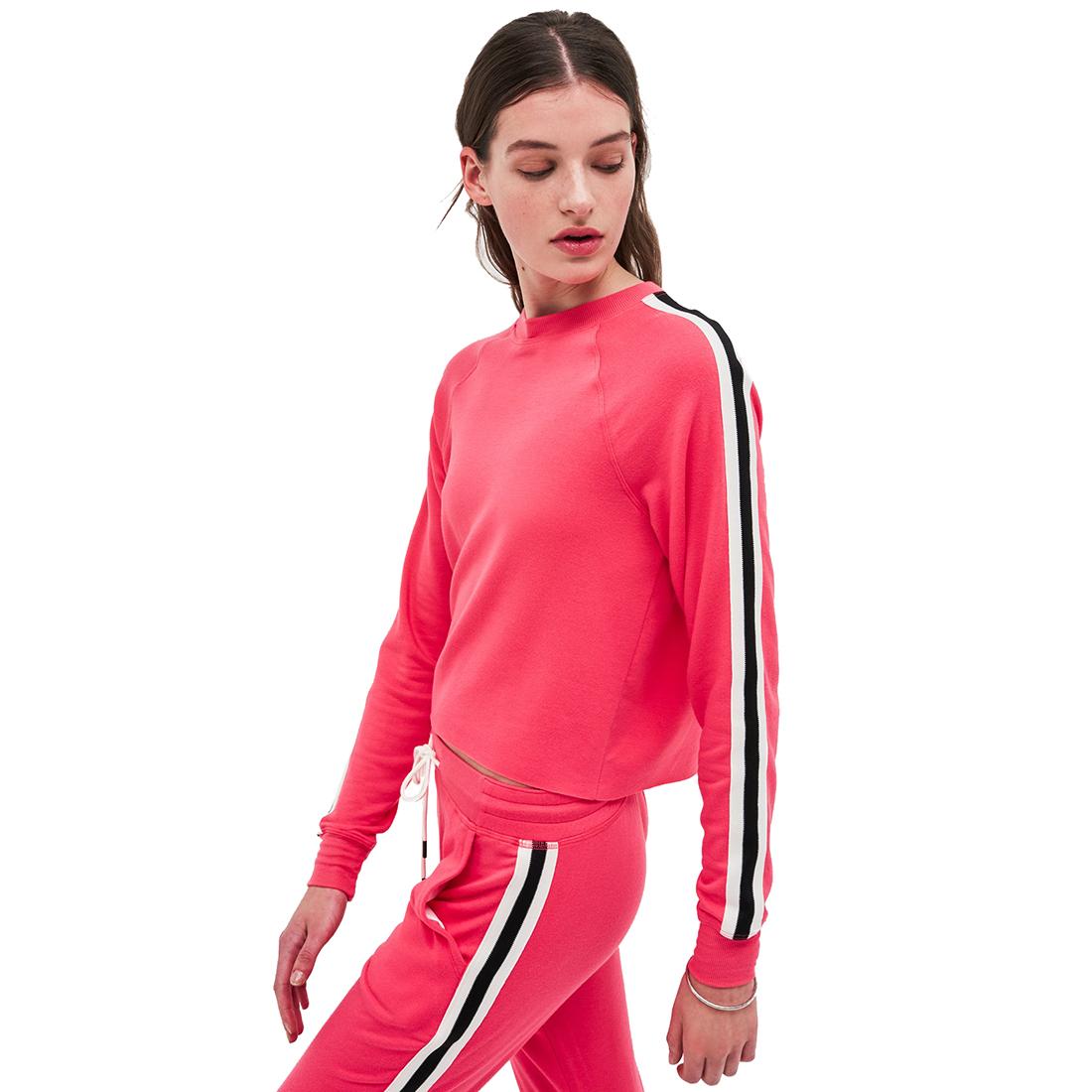 Cropped Warmup Fleece Sweatshirt