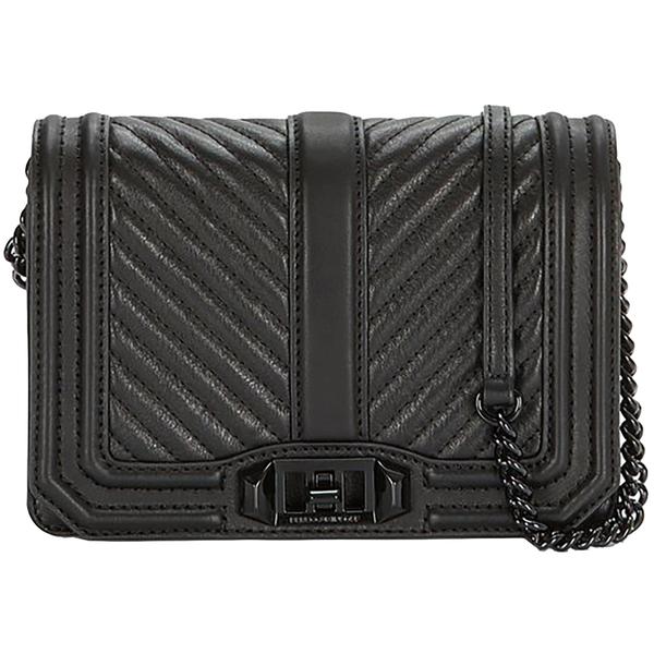 CHEVRON QUILTED SMALL LOVE CROSSBODY
