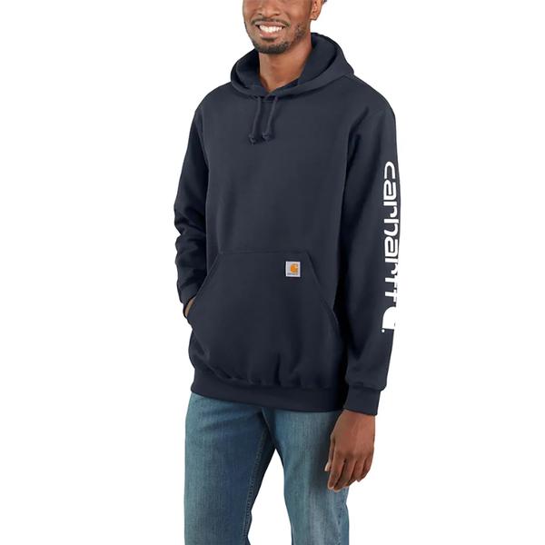 MEN`S MW SIGNATURE SLEEVE LOGO HOODIE 472/NEWNAVY