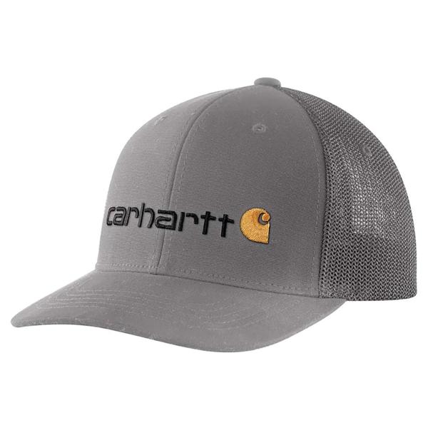 MEN'S FITTED CANVAS MESH BACK GRAPHIC CAP