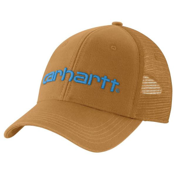 MEN'S CANVAS MESH BACK LOGO GRAPHIC CAP BRN/CARHARTTBROWN