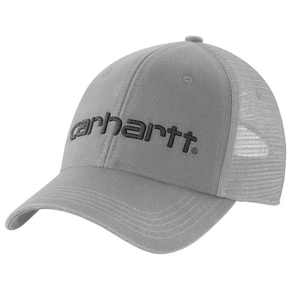 MEN'S CANVAS MESH BACK LOGO GRAPHIC CAP E58/ASPHALT/BLACK