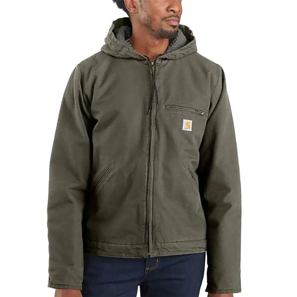 MEN'S WASHED DUCK SHERPA LINED JACKET