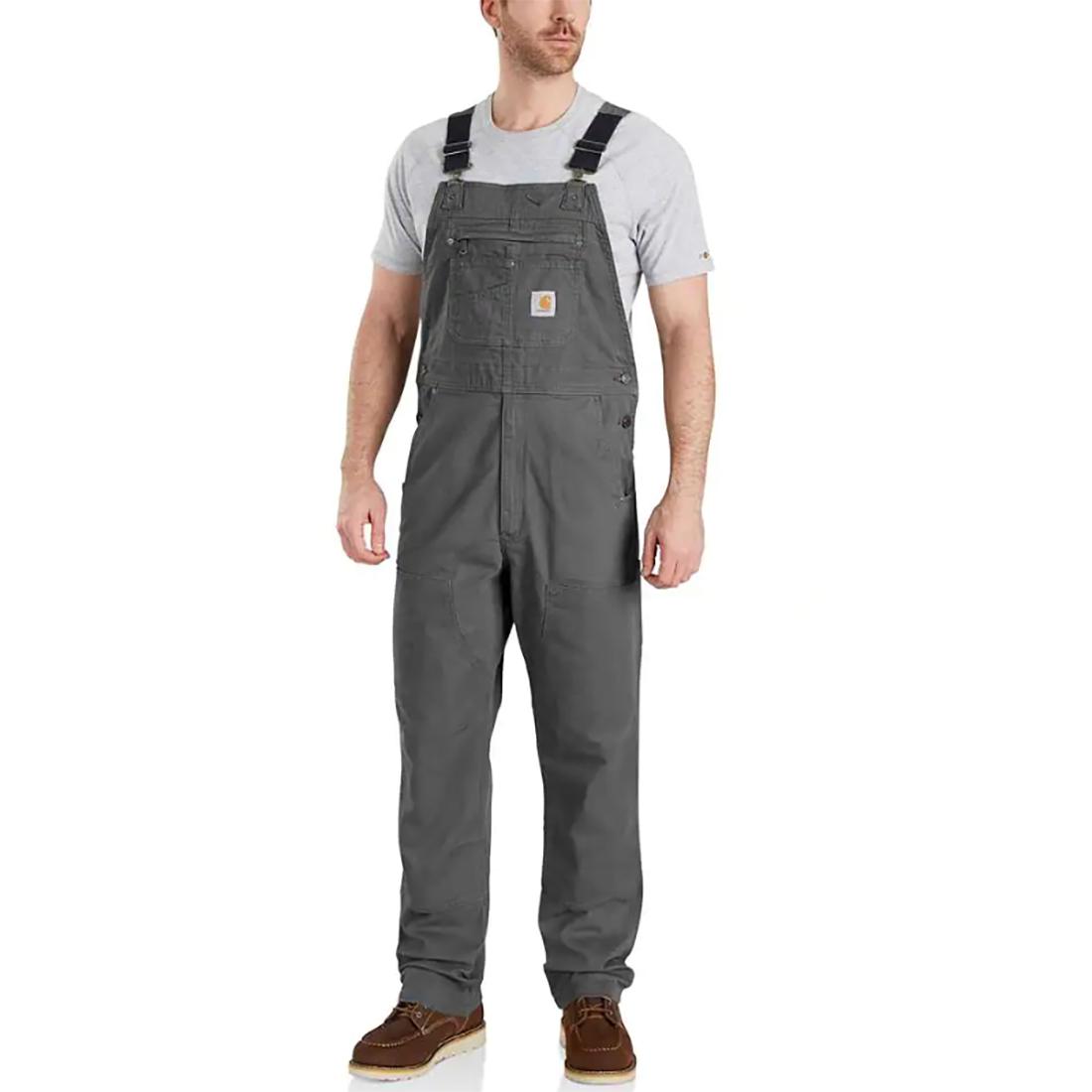 Mens Rf Relaxed Fit Canvas Bib Overall