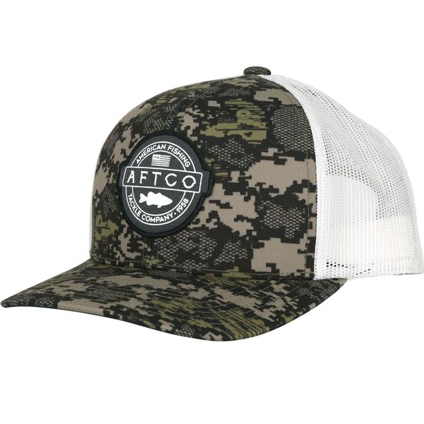 BASS PATCH TRUCKER HAT GREENCAMO
