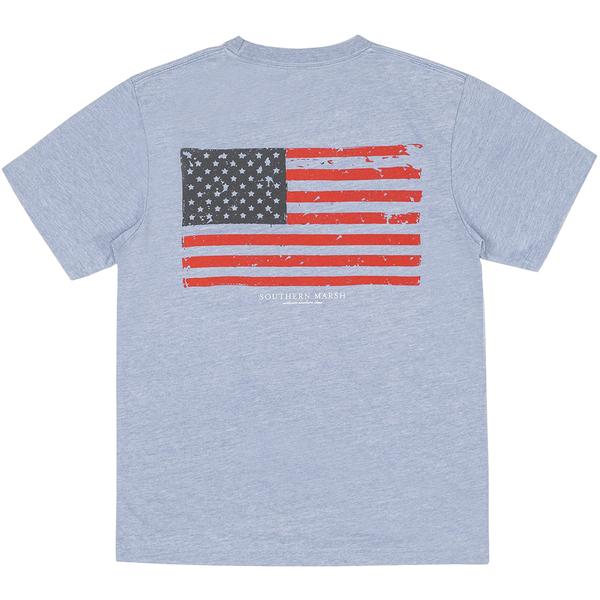 YOUTH VINTAGE FLAG SEAWASH TEE