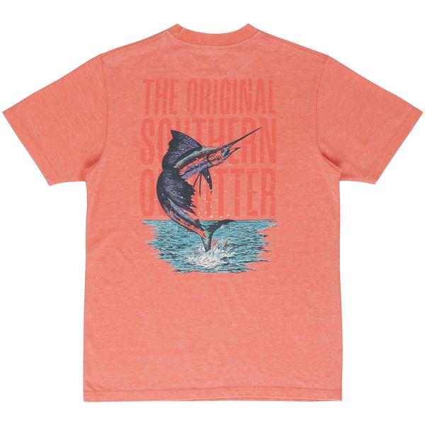 YOUTH SEAWASH TEE OFFSHORE MARLIN CRL/CORAL