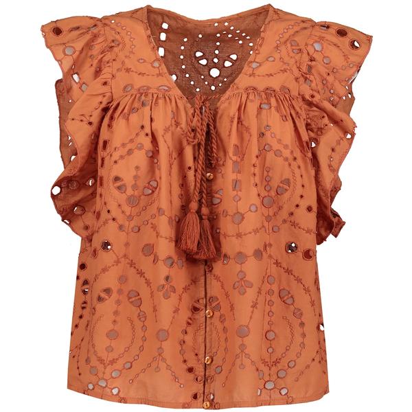 NADIA FLUTTER SLEEVE TOP