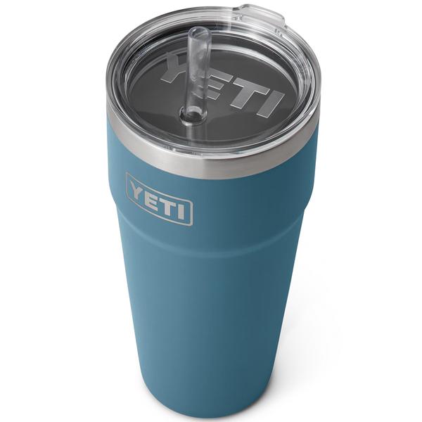 RAMBLER 26OZ STRAW CUP NORDIC BLUE