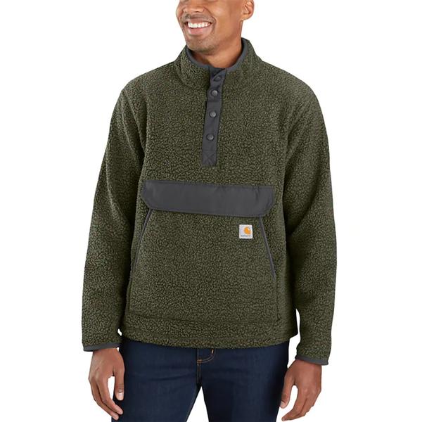 Men's RELAXED FIT FLEECE PULLOVER G73/BASILHEATHER