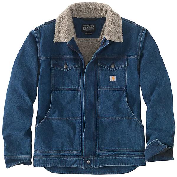 Men's RELAXED FIT DENIM SHERPA-LINED JACKET H87/BEECH