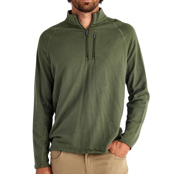 MEN`S BAMBOO HERITAGE FLEECE QUARTER ZIP