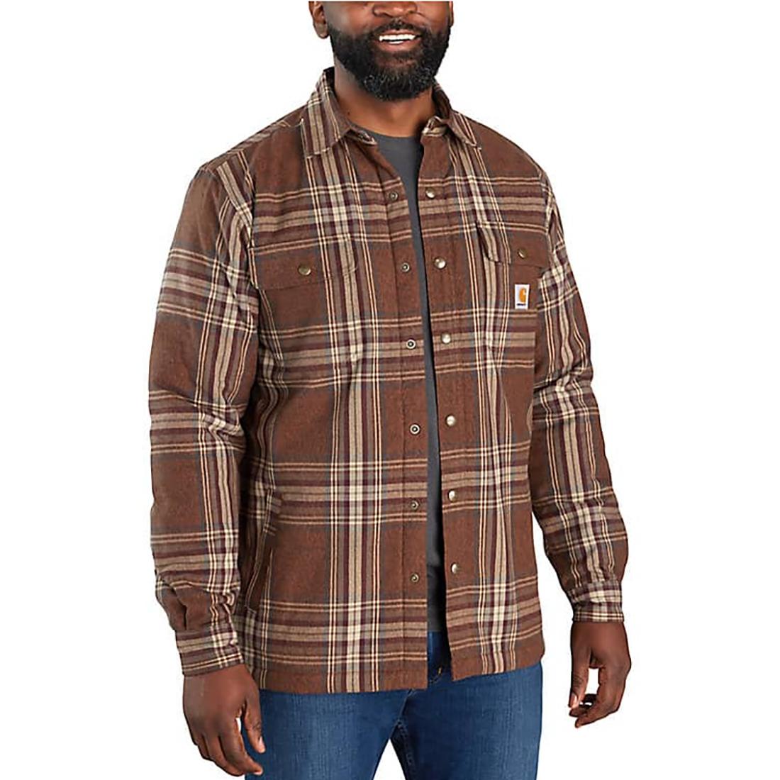 Carhartt RELAXED FIT FLANNEL SHERPA-LINED SHIRT JAC